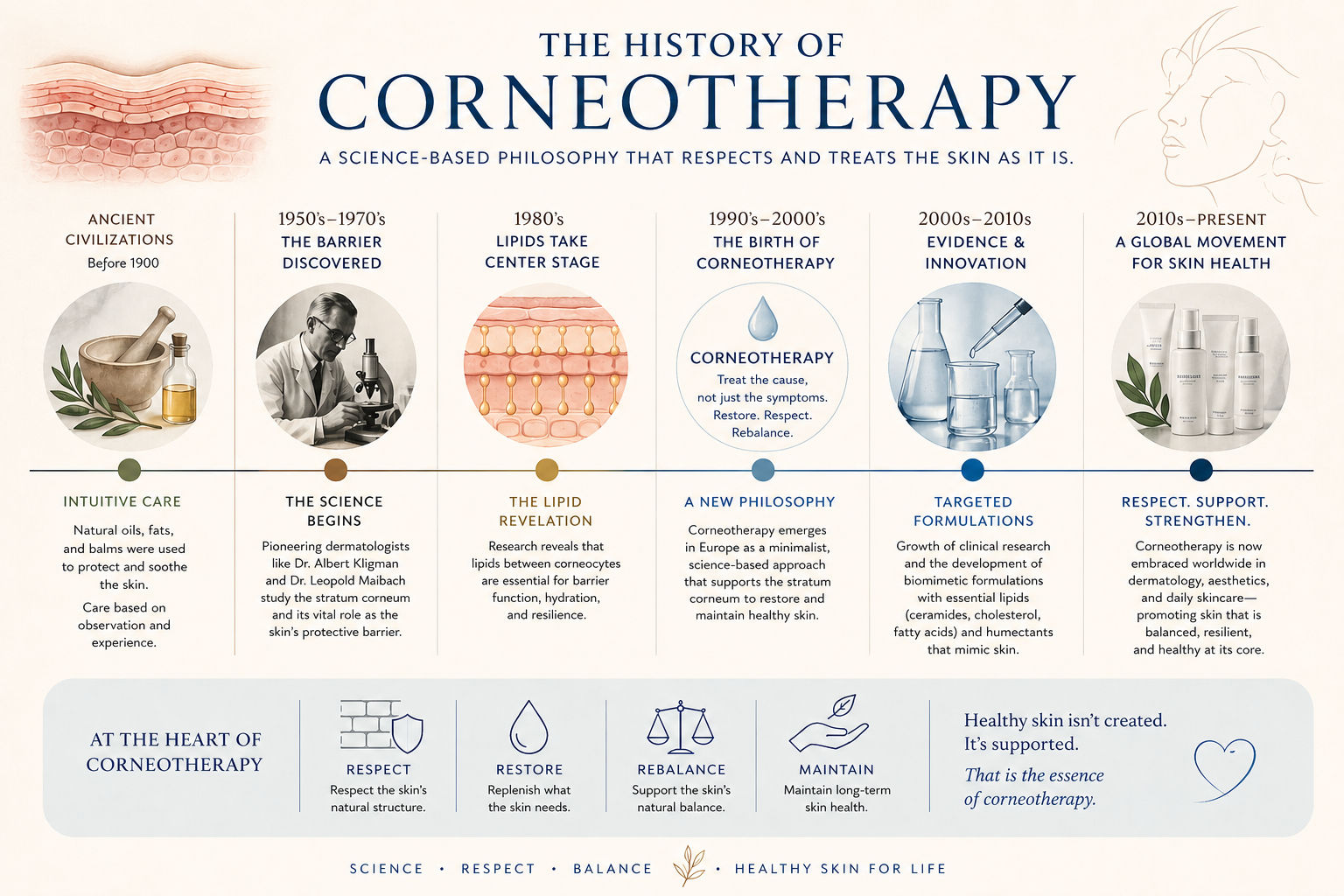 History of Corneotherapy