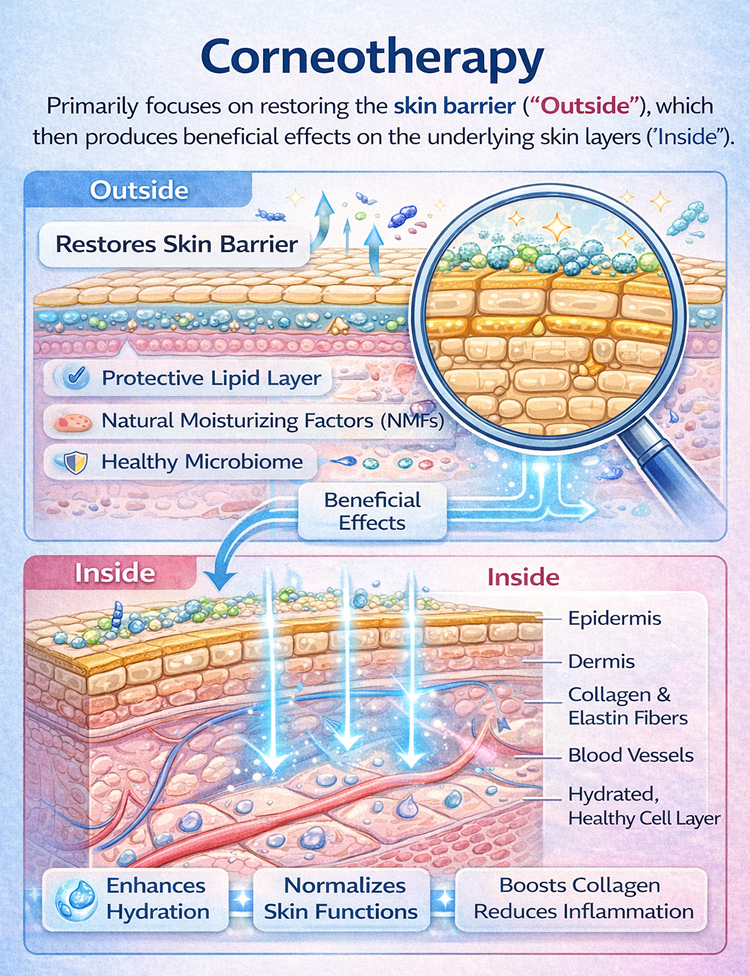 Outside-in-graphic IAC - International Association for Applied Corneotherapy Corneotherapy